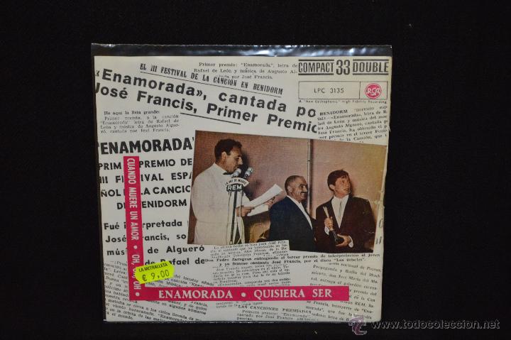 Discos de vinilo: JOSE FRANCIS - ENAMORADA +3 - EP - Foto 1