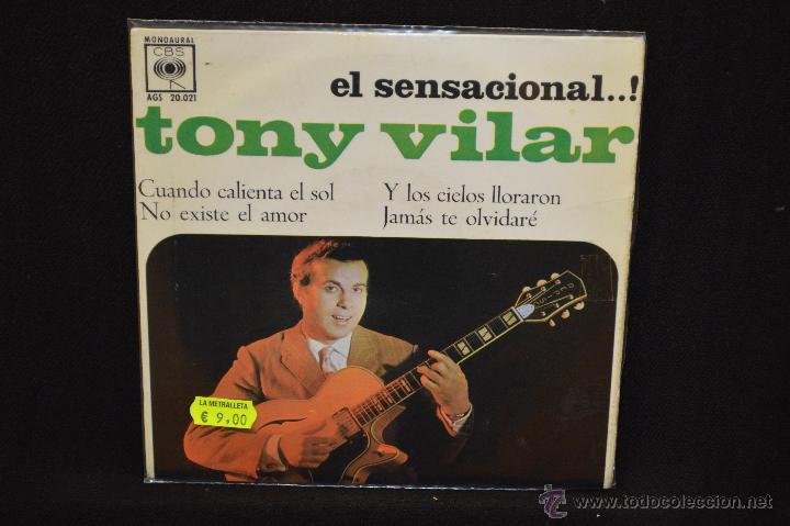 Discos de vinilo: TONY VILAR - CUANDO CALIENTA EL SOL +3 - EP - Foto 1