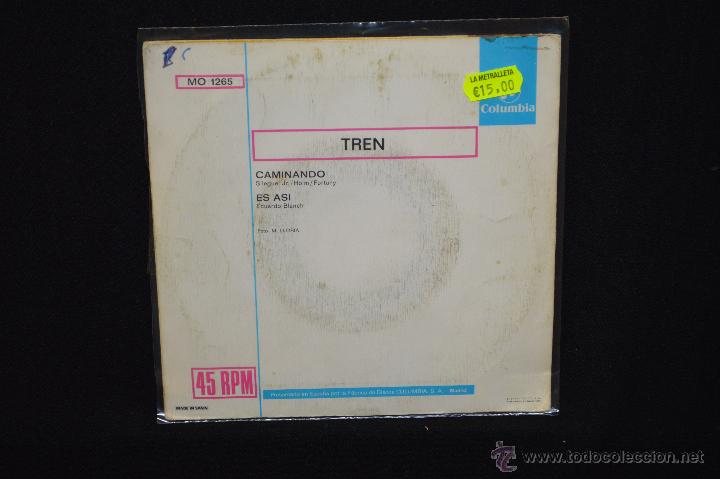 Discos de vinilo: TREN - CAMINANDO / ES ASI - SINGLE - Foto 2