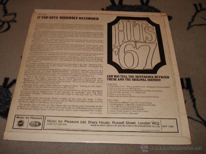 Discos de vinilo: HITS 67 FOR 126 - Foto 3
