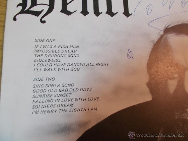 Discos de vinilo: HENRI  CON AUTOGRAFO DEL AUTOR. - Foto 2