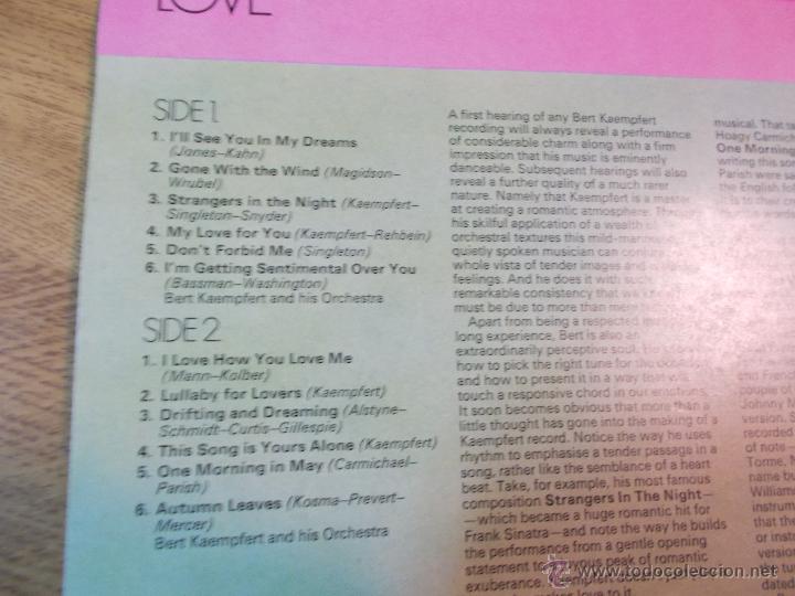 Discos de vinilo: KAEMPFERT. IN LOVE - Foto 2