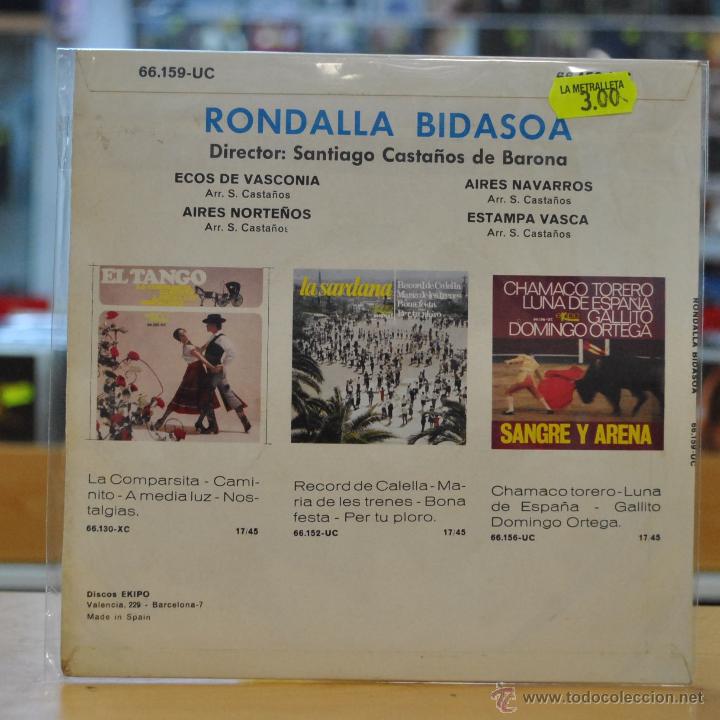 Discos de vinilo: VIZCAYA - ECOS DE VASCONIA - + 3 - EP - Foto 2