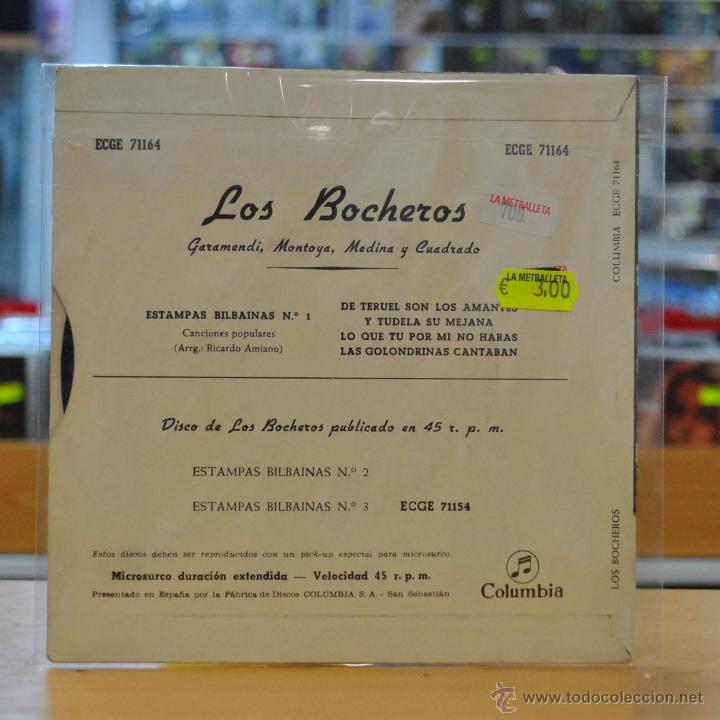 Discos de vinilo: LOS BOCHROS - ESTAMPAS BILBAINAS N&ordm;1 - EP - Foto 2