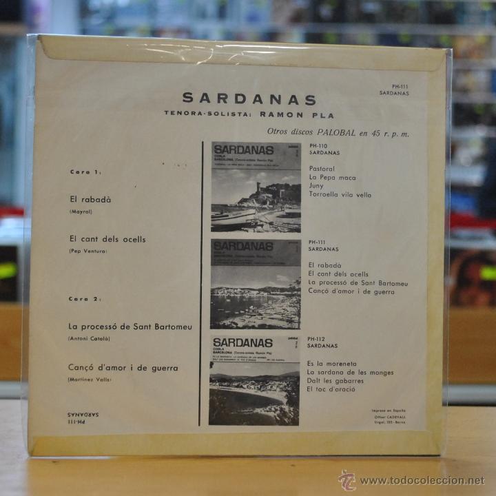 Discos de vinilo: SARDANAS - COBLA BARCELONA - + 3 - EP - Foto 2