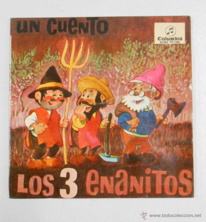 Discos de vinilo: UN CUENTO. LOS 3 ENANITOS. TDKDS1A - Foto 1
