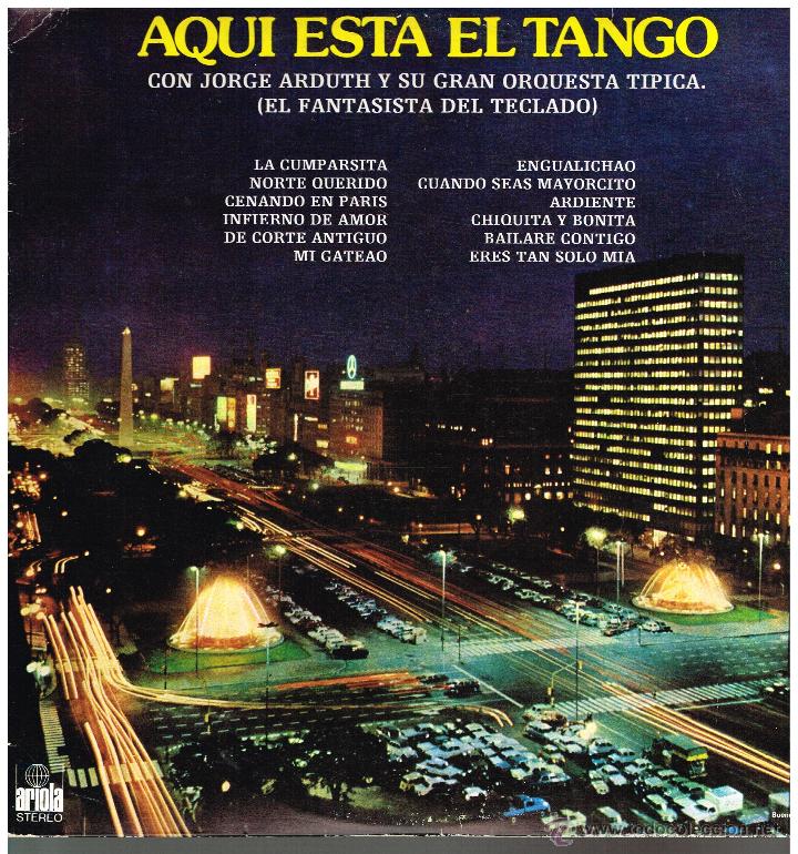 Discos de vinilo: Jorge Arduth - Aqu&iacute; est&aacute; el tango... - Lp 1975 - Foto 1