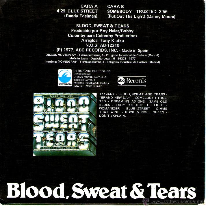Discos de vinilo: BLOOD SWEAT AND TEARS - Foto 2
