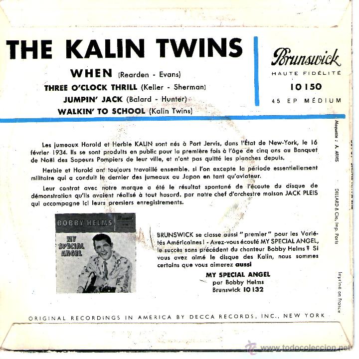 Discos de vinilo: HE KALIN TWINS - WHEN - Foto 2