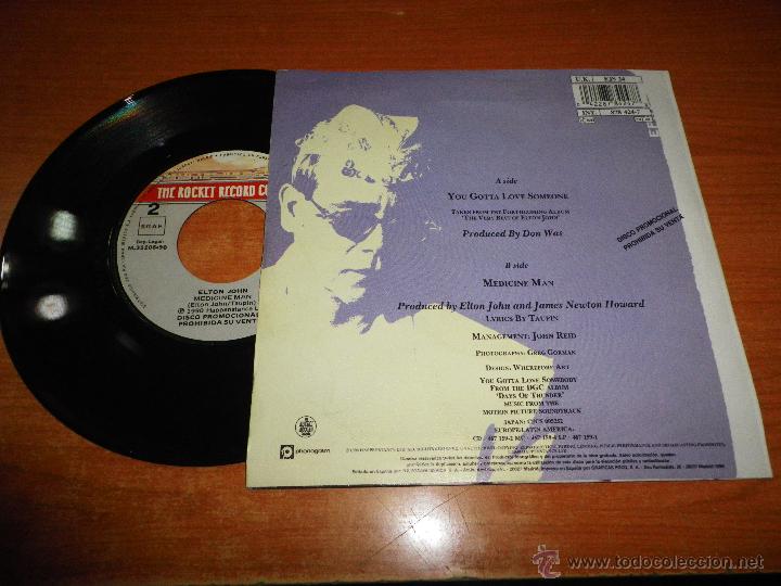 elton john you gotta love someone / medicine ma - Comprar Discos Singles Vinilos de música Pop