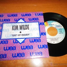 Discos de vinilo: KIM WILDE CAN´T GET ENOUGH SINGLE VINILO PROMO ESPAÑOL 1990 CONTIENE EL MISMO TEMA EN LAS DOS CARAS. Lote 47738678
