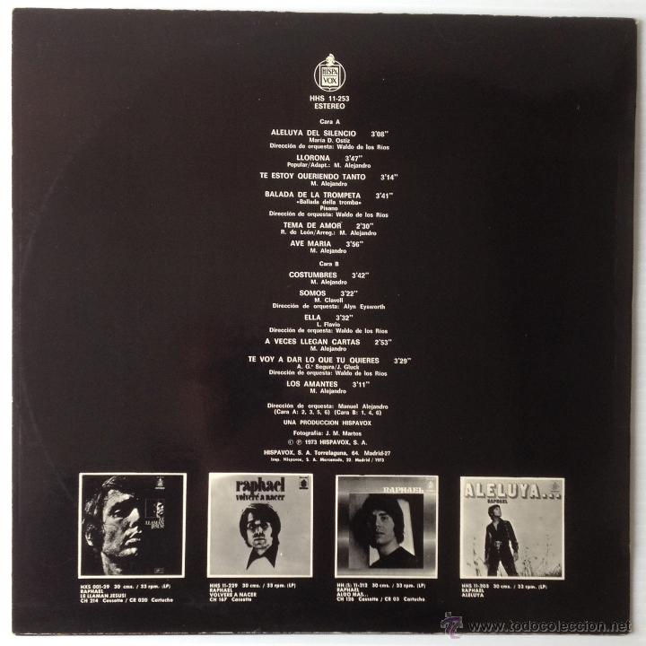 Discos de vinilo: RAPHAEL. EL DISCO DE ORO DE RAPHAEL. HISPAVOX, 1973. NUEVO. - Foto 2