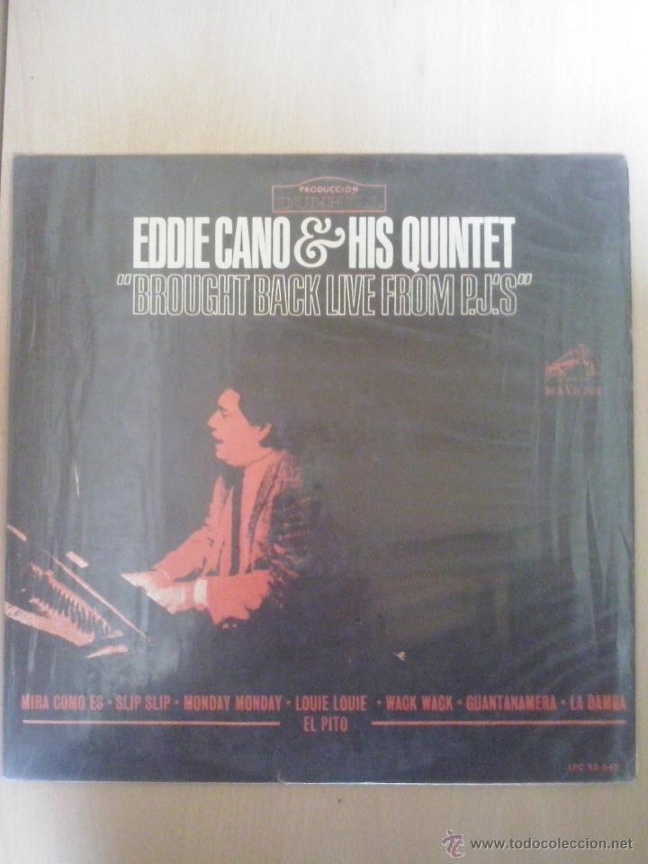 Disques de vinyle: eddie cano & his quintet - brought back live from p.j'.s'' - lp  rca victor original colombia