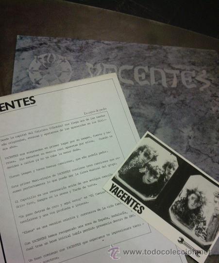 Discos de vinilo: MX-YACENTES/ EN CEPOS DE PIEDRA (1986) - Foto 2