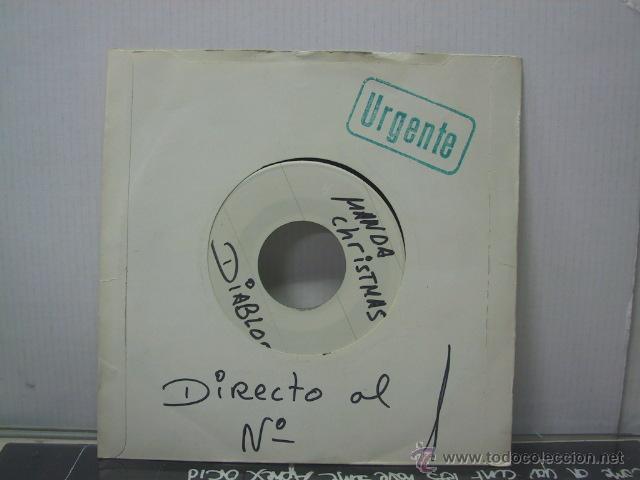 Discos de vinilo: DIABLOS - MANDA CHRISTMAS - TEST PRESSING - Foto 1