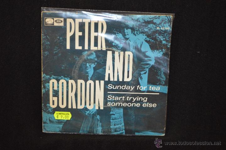 Discos de vinilo: PETER AND GORDON - SUNDAY FOR TEA +1 - SINGLE - Foto 1