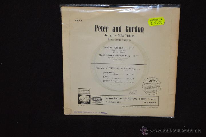 Discos de vinilo: PETER AND GORDON - SUNDAY FOR TEA +1 - SINGLE - Foto 2