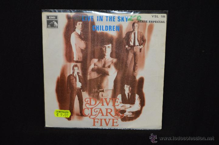 Discos de vinilo: DAVE CLARK FIVE - LIVE IN THE SKY +1 - SINGLE - Foto 1