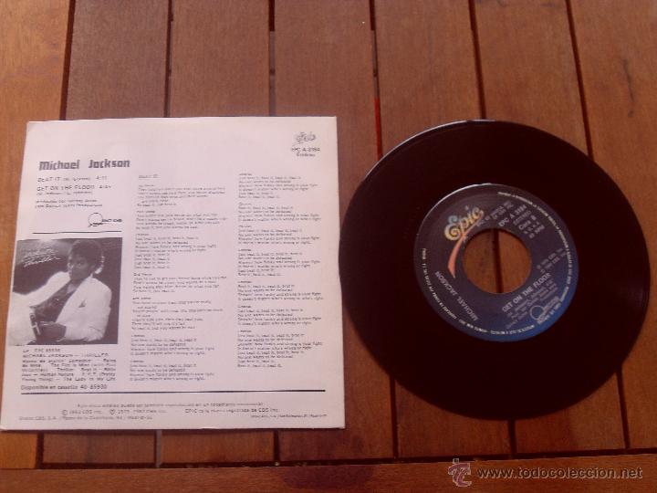 Discos de vinilo: MICHAEL JACKSON SINGLE BEAT IT MADE IN SPAIN 1983 - Foto 2