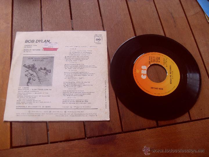 Discos de vinilo: BOB DYLAN SINGLE ANIMALS MADE IN SPAIN 1979 - Foto 2