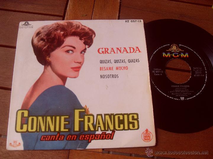 Discos de vinilo: CONNIE FRANCIS SINGLE GRANADA MADE IN SPAIN 1960 - Foto 1