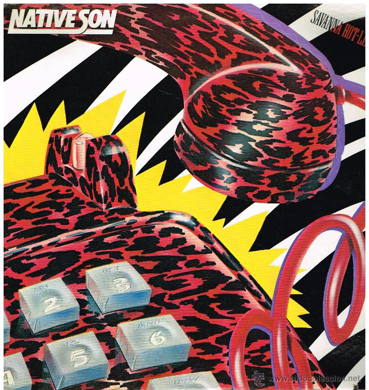 Discos de vinilo: Native Son - Savanna Hot-Line - Lp 1981 - Foto 1