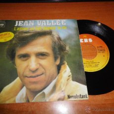 Discos de vinilo: JEAN VALLEE L´AMOUR ÇA FAIT CHANTER LA VIE EUROVISION BELGICA 1978 SINGLE VINILO HECHO EN PORTUGAL. Lote 47838355