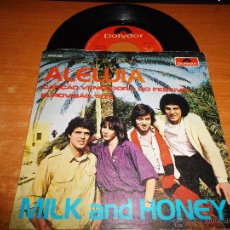 Discos de vinilo: MILK AND HONEY ALELLUIA / LADY SUN EUROVISION ISRAEL 1979 SINGLE VINILO HECHO EN PORTUGAL 2 TEMAS. Lote 47838525