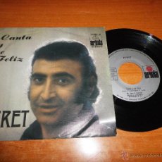 Discos de vinilo: PERET CANTA Y SE FELIZ / MI PAPA EUROVISION ESPAÑA 1974 SINGLE VINILO HECHO EN PORTUGAL 2 TEMAS. Lote 47839362