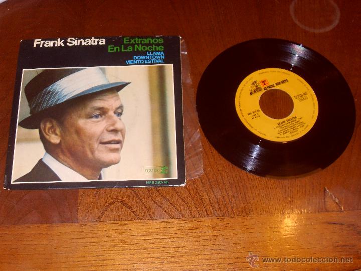 Discos de vinilo: FRANK SINATRA SINGLE EXTRA&Ntilde;OS EN LA NOCHE MADE IN SPAIN 1966 - Foto 1