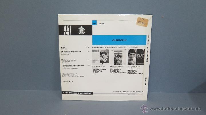 Discos de vinilo: EP. ALINE. +3. CHRISTOPHE - Foto 2