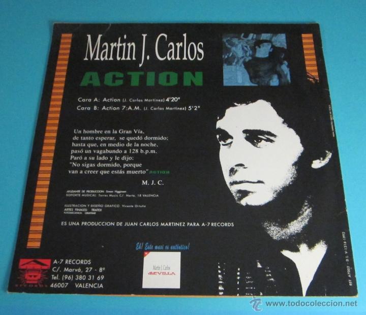 Discos de vinilo: MART&Iacute;N J. CARLOS. ACTION - Foto 2