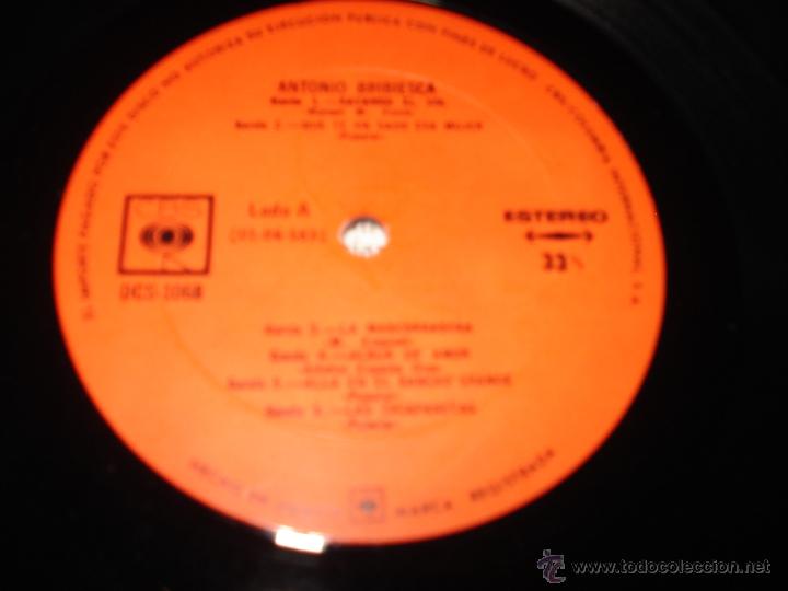 Discos de vinilo: ANTONIO BRIBIESCA - SAME - Foto 3