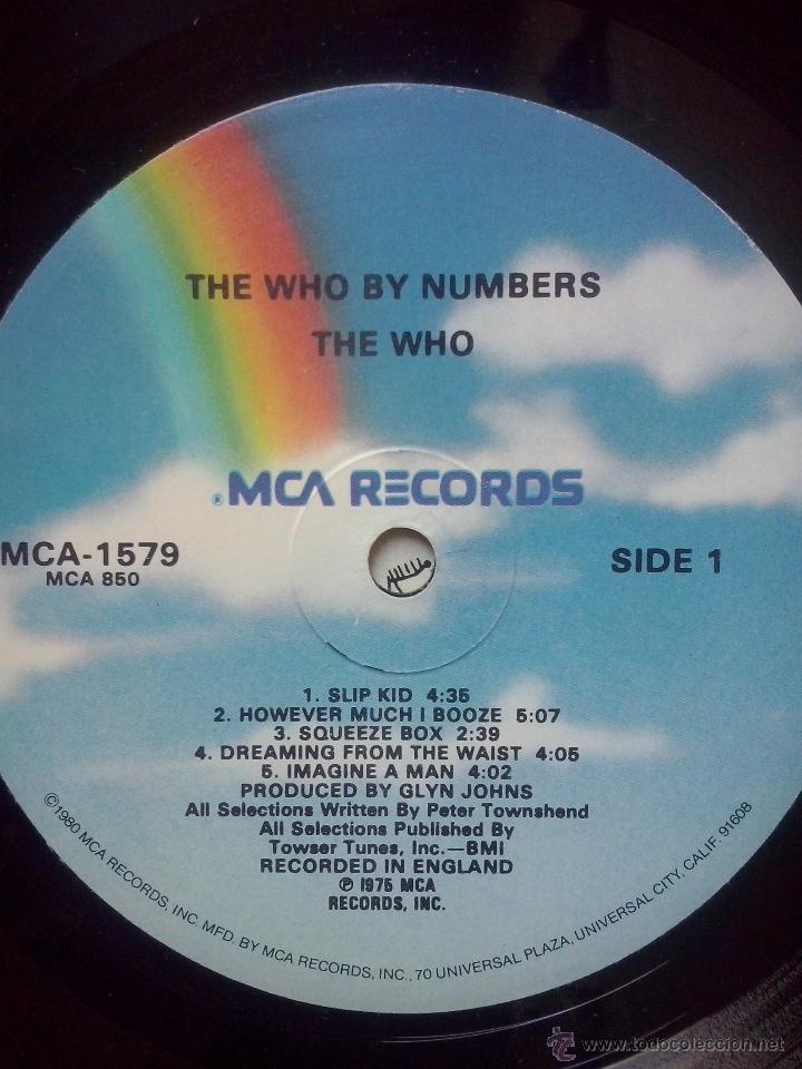 Discos de vinilo: the who by numbers - lp mca records 1975 usa - Foto 3
