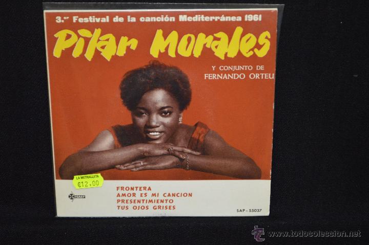 Discos de vinilo: PILAR MORALES - FRONTERA +3 - EP - Foto 1