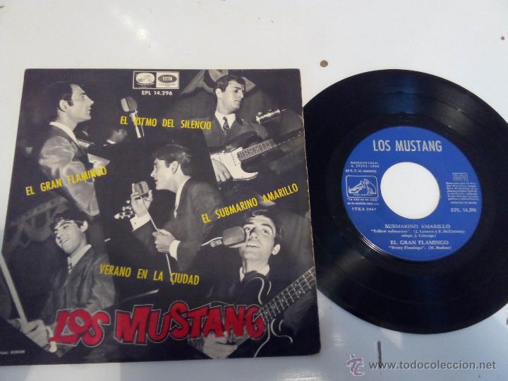 Discos de vinilo: Los Mustang - Submarino Amarillo EP - Foto 1