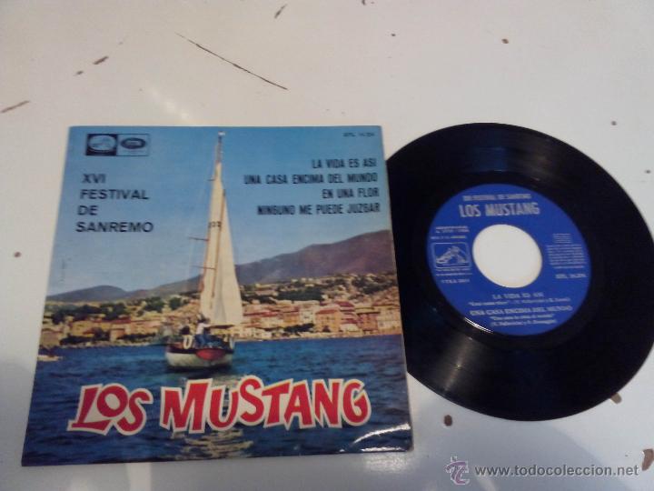 Discos de vinilo: Los Mustang - San Remo 1965 (EP) - Foto 1