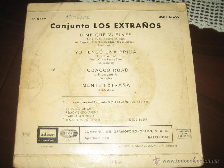 Discos de vinilo: LOS EXTRA&Ntilde;OS - 1964 - Foto 2
