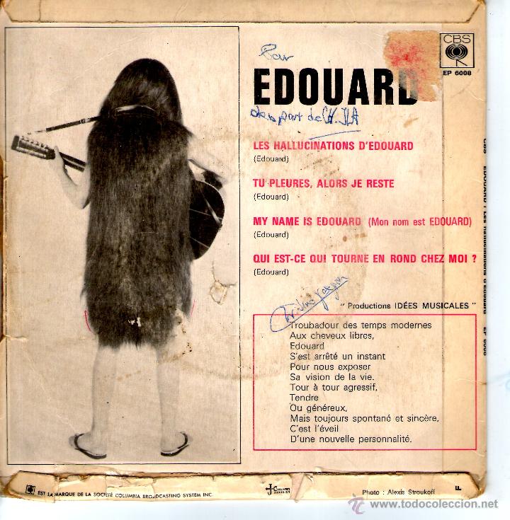 Discos de vinilo: EDOUARD - LES HALLUCINATIONS DEDOUARD - Foto 2