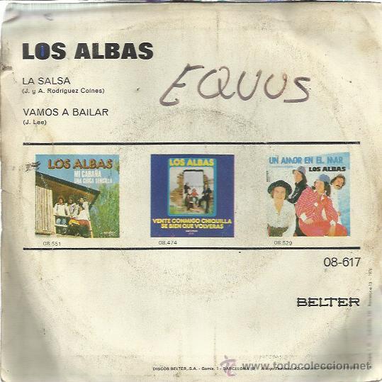 Discos de vinilo: LOS ALBAS Sg BELTER 1976 la salsa/ vamos a bailar - Foto 2