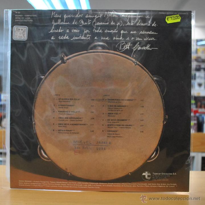 Discos de vinilo: BETH CARVALHO - PANDEIRO E VIOLA - LP - Foto 2