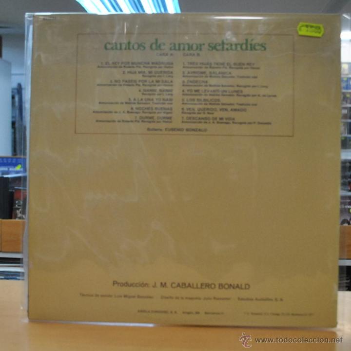 Discos de vinilo: SOFIA NOEL - CANTOS DE AMOR SEFARDIES - GATEFOLD - LP - Foto 2
