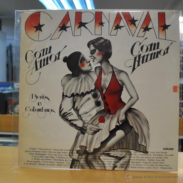 Discos de vinilo: PIERROS E COLOMBINAS - CARNAVAL COM AMOR COM HUMOR - LP - Foto 1