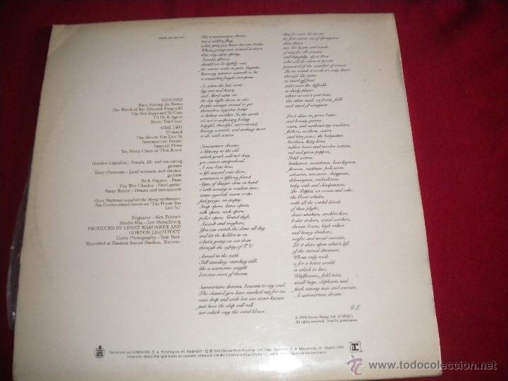 Discos de vinilo: Gordon Lightfoot - Summertime dream - Foto 2