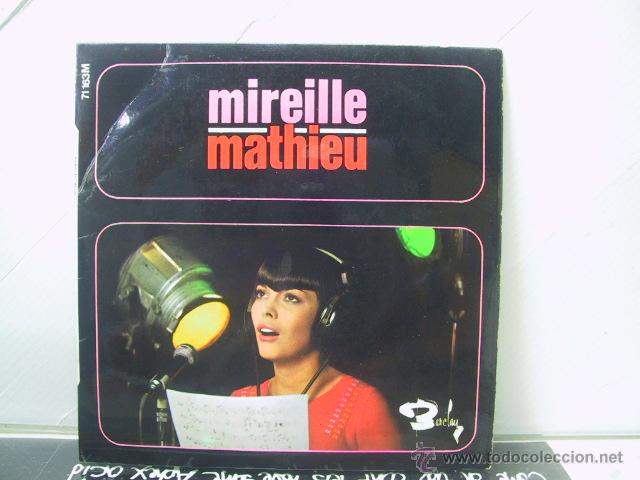 Discos de vinilo: MIREILLE MATHIEU - ADIEU A LA NUIT + 3 - ORIGINAL FRANCES - BARCLAY - Foto 1