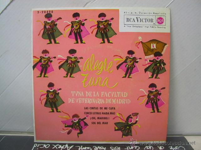 Disques de vinyle: TUNA FACULTAD VETERINARIA DE MADRID - LAS CINTAS DE MI CAPA + 3 - RCA 1962