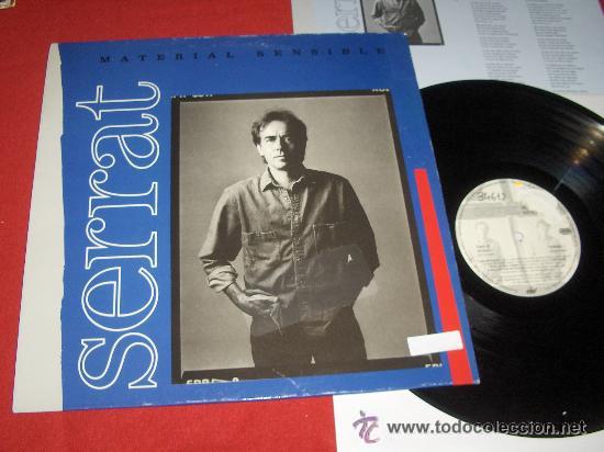 Discos de vinilo: lp serrat - material sensible - bmg ariola 1989 - Foto 1