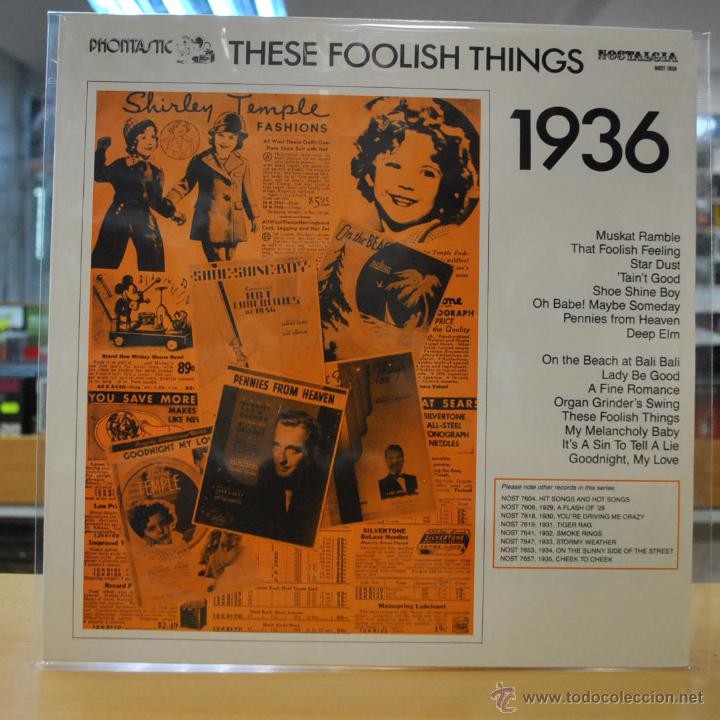 Discos de vinilo: VARIOS - THESE FOOLISH THINGS 1936 - LP - Foto 1