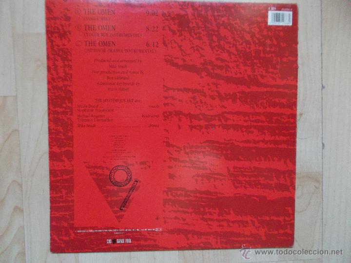 Discos de vinilo: THE OMEN - MISTERIOUS ART 1989 DANCE POOL - Foto 2