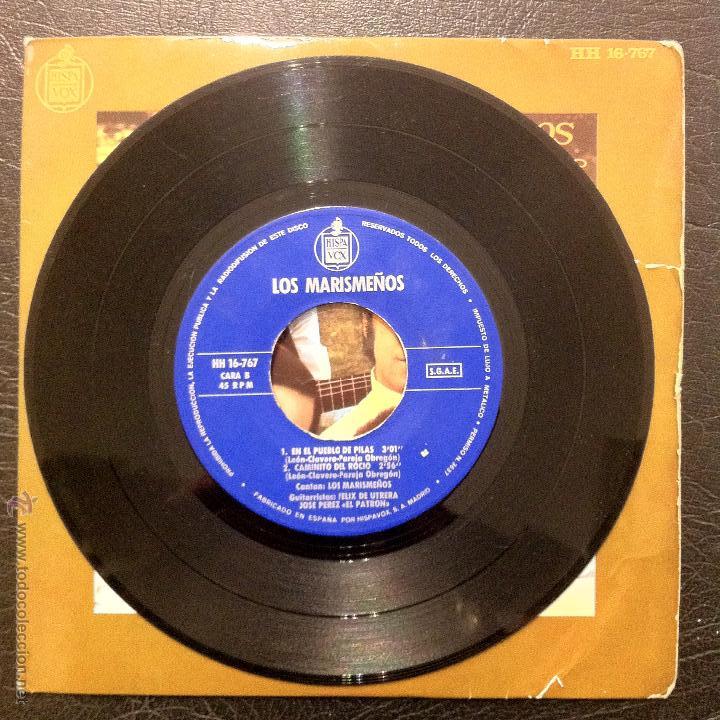 Discos de vinilo: SINGLE LOS MARISME&Ntilde;OS - SEVILLANAS DEL TRA.LA.LA - HISPAVOX 1971. - Foto 4